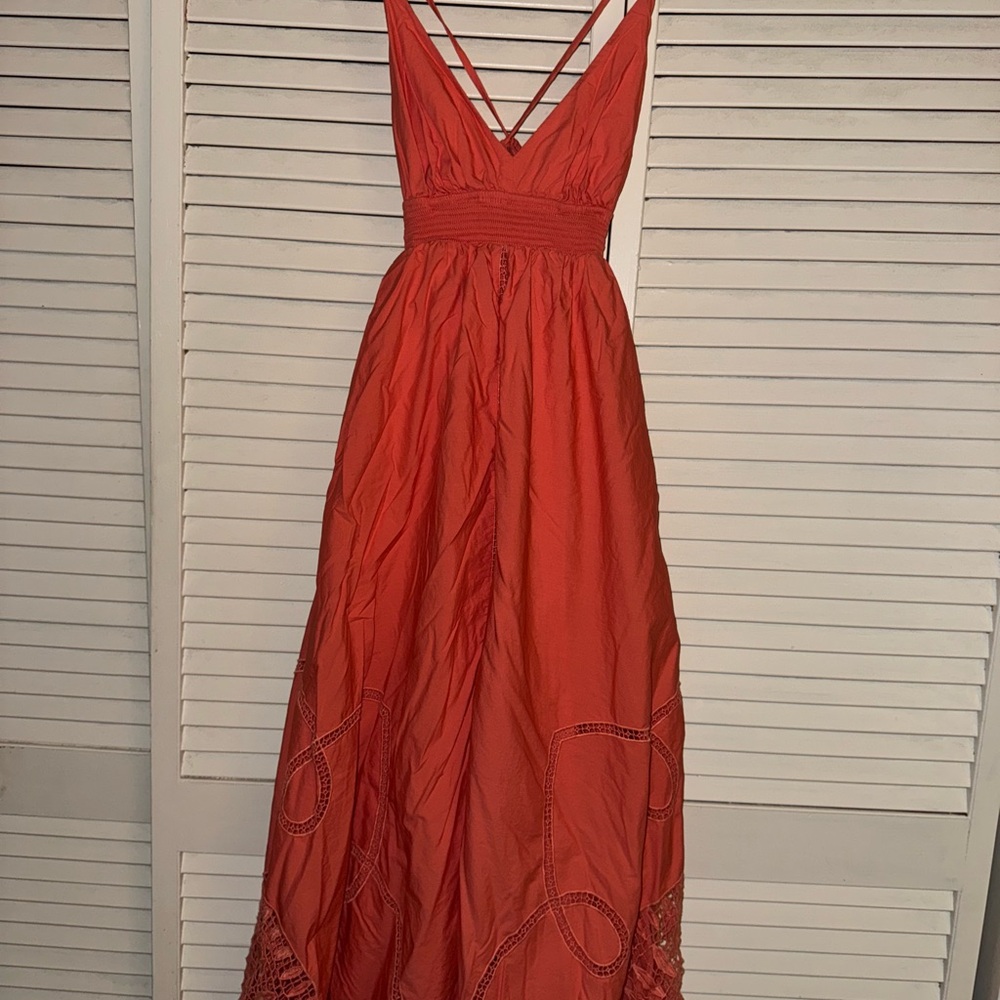 Vineyard Vines Coral Maxi Dress